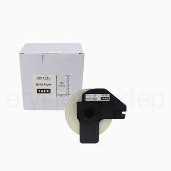 Etykiety do Brother DK-11215 czarny nadruk na białym tle, 42mm x 29mm 700szt etykiet na rolce