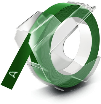 Taśma do Dymo Omega wytłaczarka S0898160 9mm 3m zielona taśma
