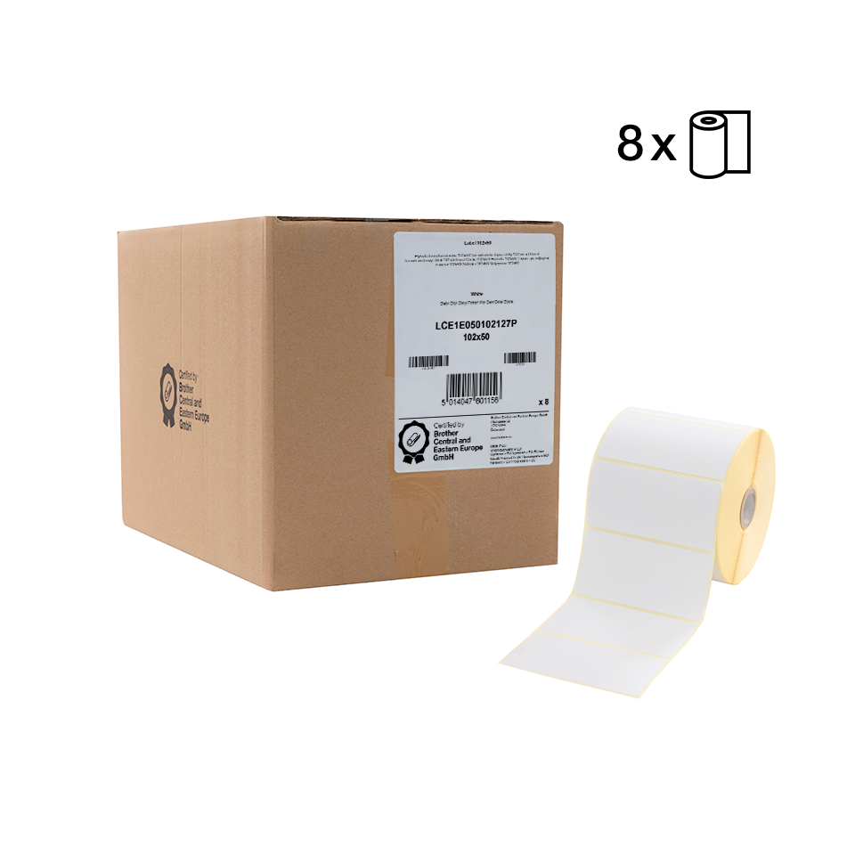 Etykiety Brother termotransferowe 102x50mm 1700 sztuk
