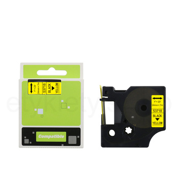 Taśma do Dymo D1 53718 24mm 7m żółta taśma czarny napis S0720980