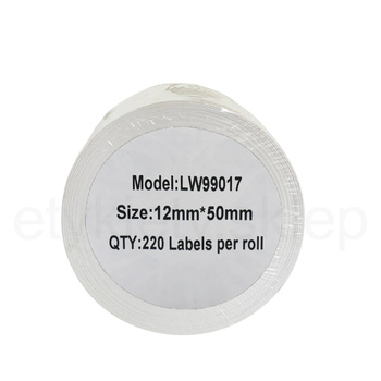 Etykiety do DYMO LW 99017 S0722460 12mm x 50mm 220szt etykiet na rolce
