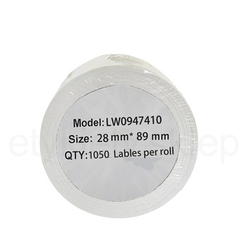 Etykiety do DYMO LW S0947410 89mm x 28mm 1050szt etykiet na rolce