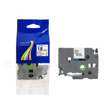 Taśma do Brother TZe-M941 18mm 8m MATOWA srebrna taśma czarny napis