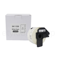 Etykiety do Brother DK-11208 czarny nadruk na białym tle, 38mm x 90mm 400szt etykiet na rolce