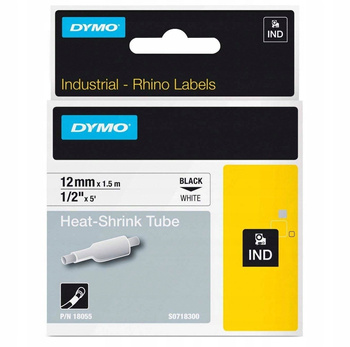 Rurka Dymo Rhino S0718300 18055 12mm 1,5m biała