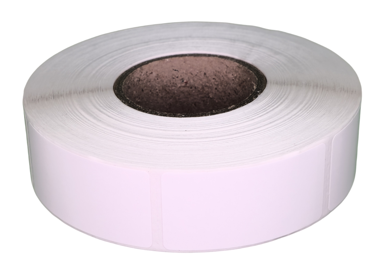Etykiety TT termotransferowe 25x50mm 1000szt fi40