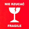 Etykiety NIE RZUCAĆ 100X100mm 500szt