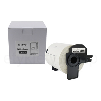 Etykiety do Brother DK-11241 czarny nadruk na białym tle, 102mm x 152mm 200szt etykiet na rolce