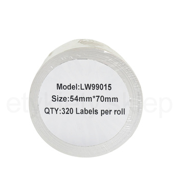 Etykiety do DYMO LW 99015 S0722440 54mm x 70mm 320szt etykiet na rolce