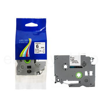 Taśma do Brother TZe-M911 6mm 8m MATOWA srebrna taśma czarna taśma