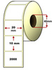 Etykiety TT termotransferowe 20x10mm 2000szt