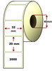Etykiety TT termotransferowe 32x20mm 2000szt