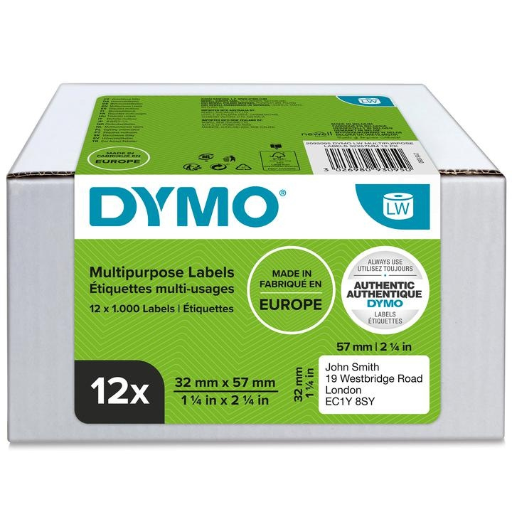 Etykiety DYMO 11354 2093095 57x32mm biała 12 szt