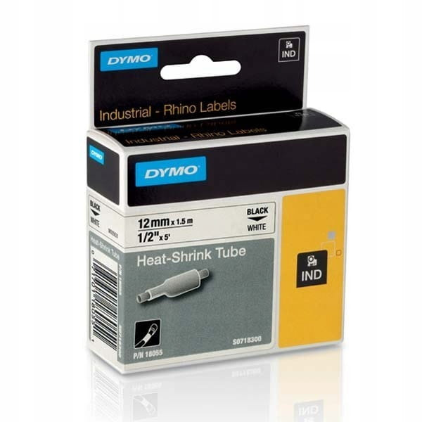 Rurka Dymo Rhino S0718300 18055 12mm 1,5m biała