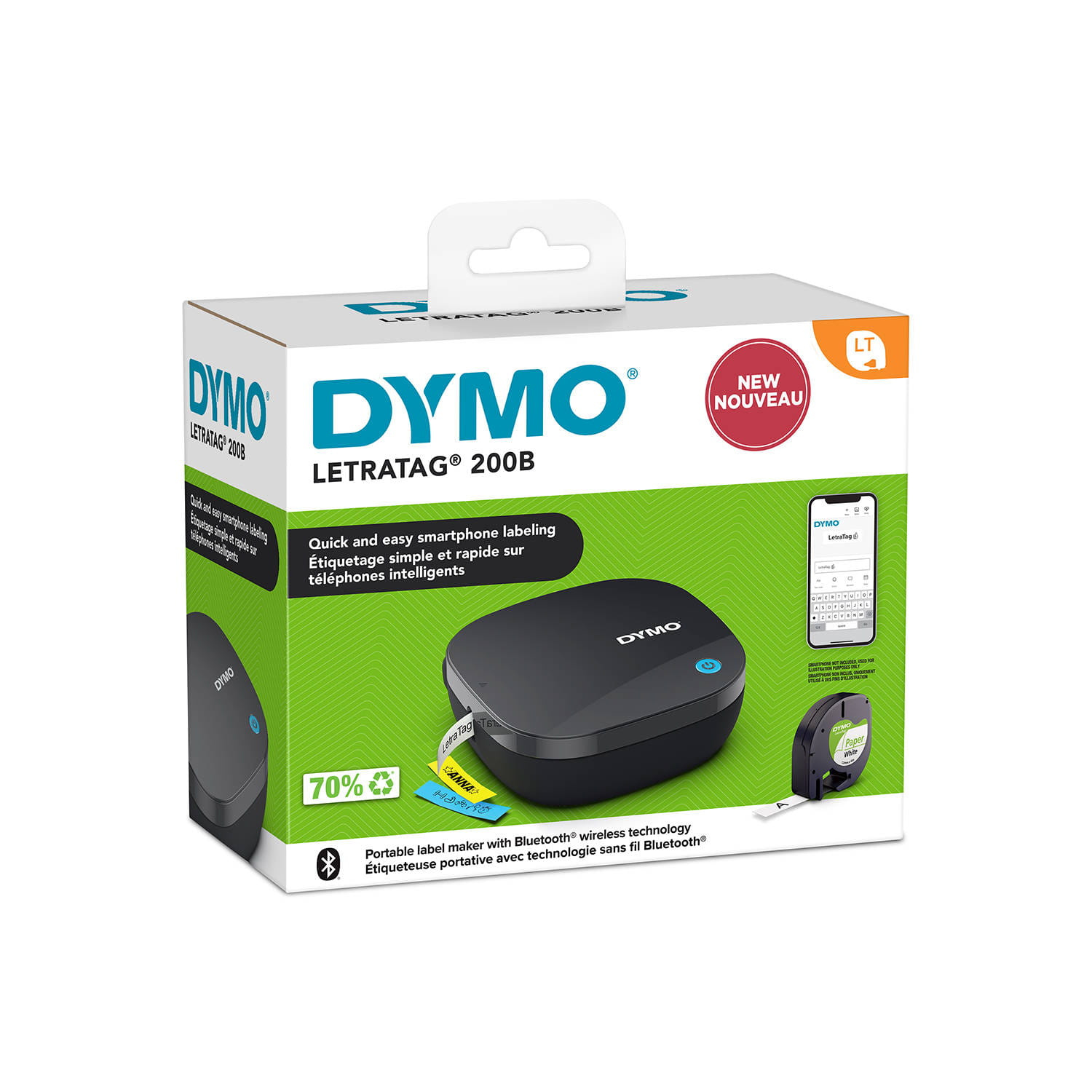 Drukarka Dymo LetraTag LT-200B +taśma