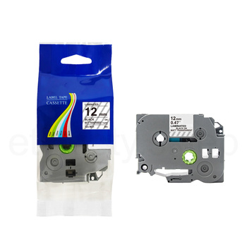 Taśma do Brother TZe-M31 12mm 8m MATOWA przeźroczysta taśma czarny napis