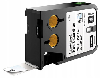 Opaski laminowane Dymo 1868704 21x21mm 250 sztuk