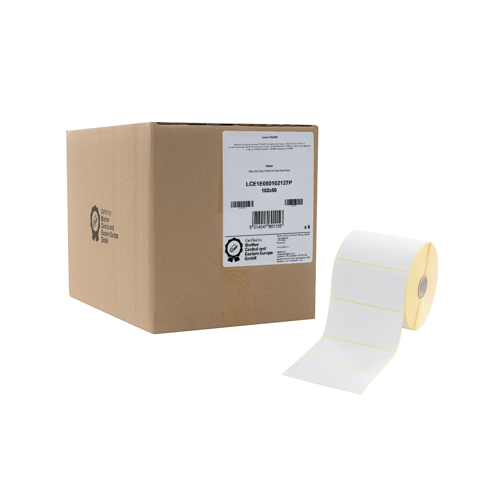 Etykiety Brother termotransferowe 102x50mm 1700 sztuk