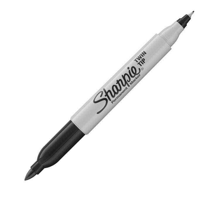 Marker Sharpie Ultra Fine czarny 12 sztuk dwustronny permanentny