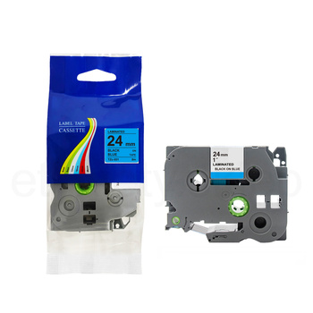 Taśma do Brother TZe-551 24mm 8m niebieska taśma czarny napis
