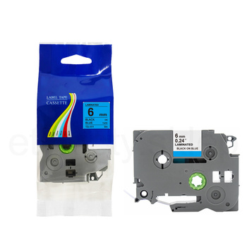 Taśma do Brother TZe-511 6mm 8m niebieska taśma czarny napis