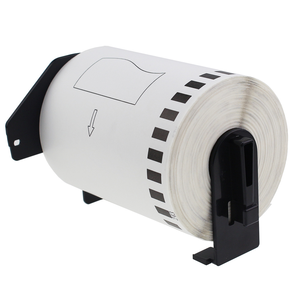 Taśma do Brother DK-22243 czarny nadruk na białym tle, 102mm x 30,48 metrów na rolce