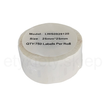 Etykiety do DYMO LW S0929120 25mm x 25mm 750szt etykiet na rolce