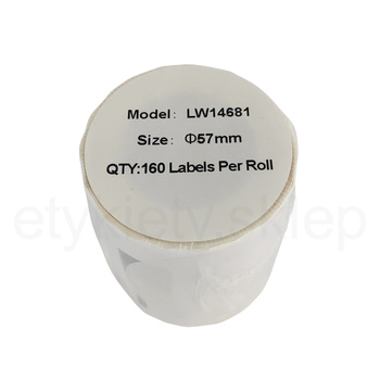 Etykiety do DYMO LW 14681 S0719250 średnica 57mm 160szt etykiet na rolce