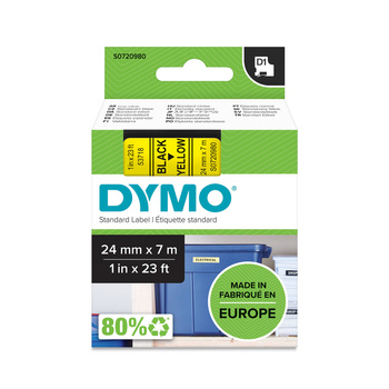 Taśma Dymo 53718 S0720980 24mm żółta czarny nadruk