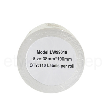 Etykiety do DYMO LW 99018 S0722470 38mm x 190mm 110szt etykiet na rolce