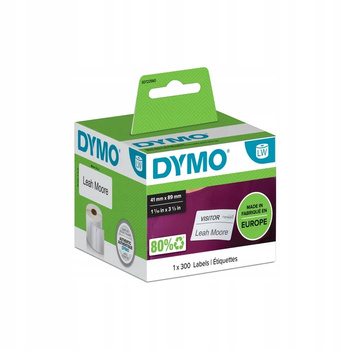Etykiety DYMO LW 11356 S0722560 41mm x 89mm 300szt etykiet na rolce oryginalna