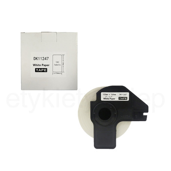 Etykiety do Brother DK-11247 czarny nadruk na białym tle, 103mm x 164mm 180szt etykiet na rolce
