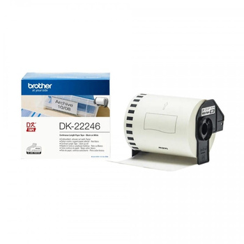 Taśma Brother DK-22246 czarny nadruk na białym tle, 103mm x 30,48 metrów na rolce oryginalna