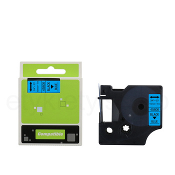 Taśma do Dymo D1 45806 19mm 7m niebieska taśma czarny napis S0720860