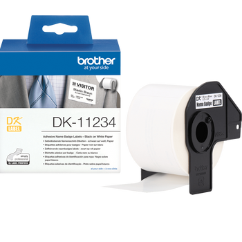 Etykiety Brother DK-11234 czarny nadruk na białym tle, 60mm x 86mm 260szt etykiet na rolce oryginalna