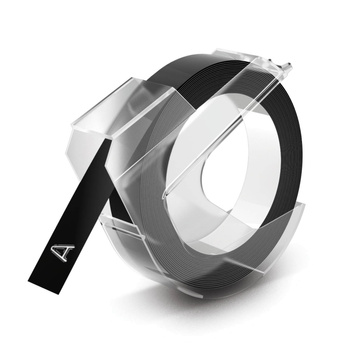 Taśma do Dymo Omega wytłaczarka S0898130 9mm 3m czarna taśma