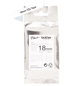 Taśma Brother TZe-CL4 18mm 2.5m czyszcząca oryginalna