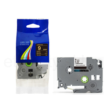 Taśma do Brother TZe-324 9mm 8m czarna taśma złoty napis