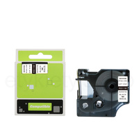 Rurka termokurczliwa do Dymo RS11W 19mm 2.5m ø4.6mm - 8.70mm biała rurka czarny nadruk