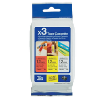 Zestaw 3 Taśm Brother TZE-31M3 12mm 8m oryginalny