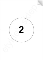 Etykiety naklejki samoprzylepne białe A4 100 arkuszy 2x 210x148mm