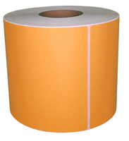 Etykiety termiczne 100x150mm 500szt fi40 Pomarańczowe