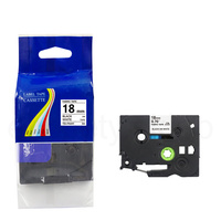 Taśma do Brother TZe-FA241 18mm 3m biała wprasowanka