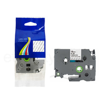 Taśma do Brother TZe-145 18mm 8m przeźroczysta taśma biały napis