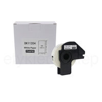 Etykiety do Brother DK-11204 czarny nadruk na białym tle, 17mm x 54mm 400szt etykiet na rolce