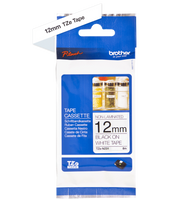 Taśma Brother TZe-N231 12mm 8m biała taśma czarny napis nielaminowana oryginalna