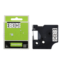 Taśma do Dymo D1 45800 19mm 7m przeźroczysta taśma czarny napis S0720820