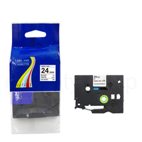 Taśma do Brother TZe-FA251 24mm 3m biała wprasowanka