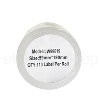 Etykiety do DYMO LW 99019 S0722480 59mm x 190mm 110szt etykiet na rolce