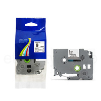 Taśma do Brother TZe-SE2 9mm 8m biała taśma czarny napis PLOMBOWA 